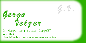 gergo velzer business card